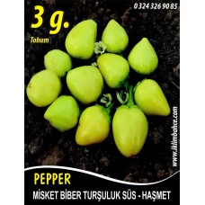 Biber Tohumu Haşmet - Misket - 3 g (~ Takribi 240 Tohum) Biber Tohumu Haşmet - Misket - 3 g (~ Takribi 240 Tohum)