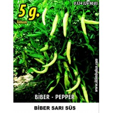 Biber Tohumu Sarı Süs - 5 g (~ Takribi 400 Tohum) Biber Tohumu Sarı Süs - 5 g (~ Takribi 400 Tohum)