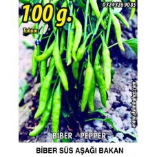 Biber Tohumu Aşağıbakan Yeşil Süs - 100G Biber Tohumu Aşağıbakan Yeşil Süs - 100G