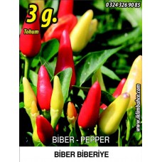Biber Tohumu Biberiye - Batem Alpçelik - 3 G (~ Takribi 350 Tohum)