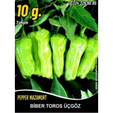 Biber Tohumu Mazamort Üçgöz - 10 G (~ Takribi 800 Tohum)