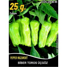 Biber Tohumu Mazamort Üçgöz - 25 G. (~ Takribi 2000 Tohum) Biber Tohumu Mazamort Üçgöz - 25 G. (~ Takribi 2000 Tohum)