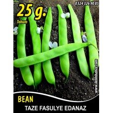 Fasulye Tohumu Edanaz ( Oturak ) - 25 G  (~ Takribi 75 Tohum)