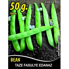 Fasulye Tohumu Edanaz ( Oturak ) - 50 G (~ Takribi 150 Tohum) Fasulye Tohumu Edanaz ( Oturak ) - 50 G (~ Takribi 150 Tohum)
