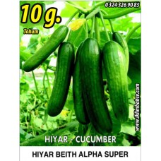 Hıyar Tohumu Salatalık Süper Beith Alpha - 10 G  (~ Takribi 200 Tohum)
