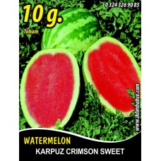 Karpuz Tohumu Crimson Sweet - 10 G (~ Takribi 70 Tohum)