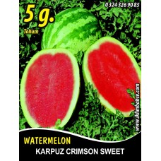 Karpuz Tohumu Crimson Sweet - 5 G (~ Takribi 35 Tohum)