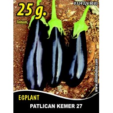 Patlıcan Tohumu Kemer 27 - 25 G (~ Takribi 3.250 Tohum)